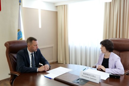 Губернатор Роман Бусаргин провел встречу с управляющей региональным отделением Волго-Вятского ГУ Центрального банка РФ Екатериной Бирюковой