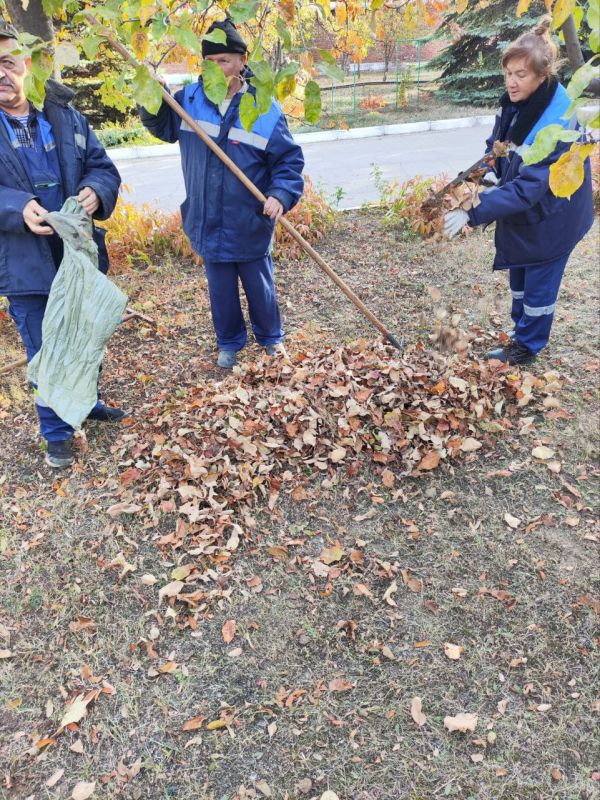 Коллектив МУП «Энгельс-Водоканал» принял участие в осенних работах по благоустройству