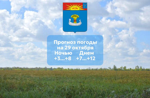 Прогноз погоды на 29 октября 2025 года