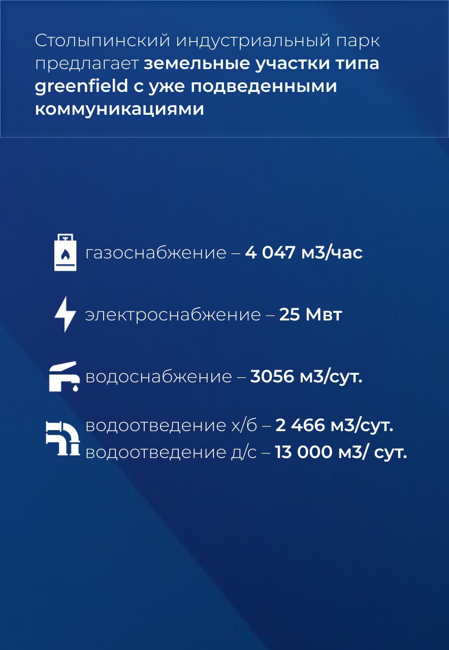 Столыпинский индустриальный парк полностью готов к приему резидентов Столыпинский индустриальный парк полностью готов к приему резидентов