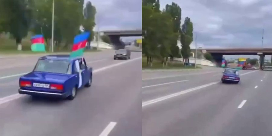 В Саратове автохам ждет суда за опасное вождение и заезд с флагами Азербайджана