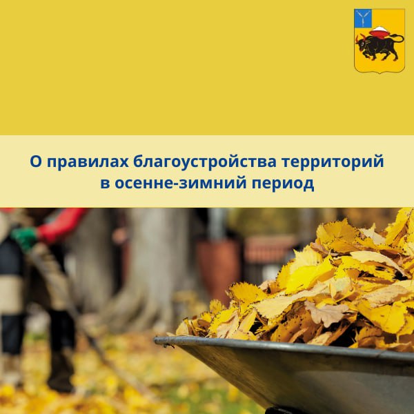 О правилах благоустройства территорий в осенне-зимний период