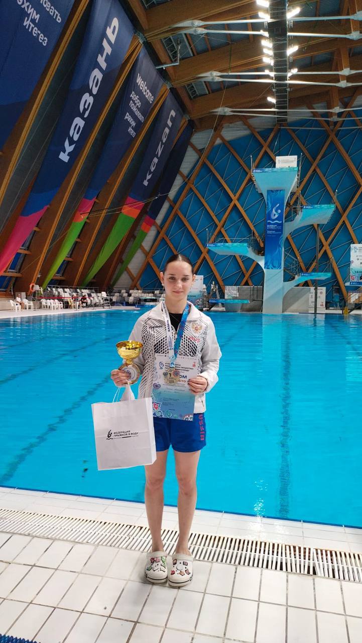 Анастасия Зинина — победитель международных соревнований по прыжкам в воду