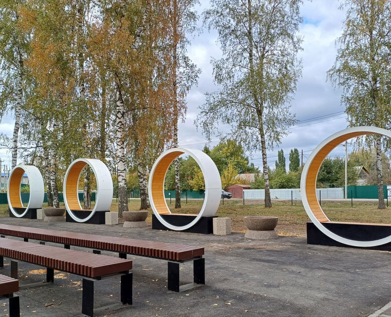 В Екатериновке благоустроили две общественные территории по федеральному проекту