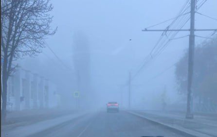 Туман на дорогах. В ряде районов Саратовской области наблюдается сильный туман