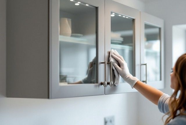 Как избавиться от жира на кухонных шкафах: практические советы