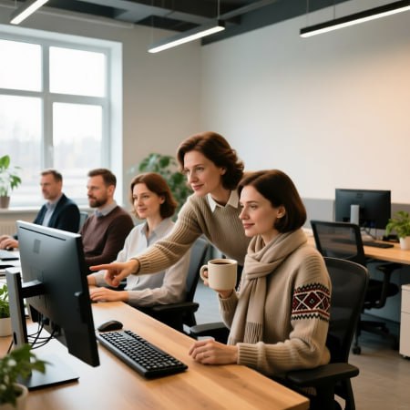 В Саратове 7% сотрудников ходят на работу для общения