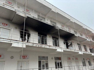 При пожаре в инфекционной больнице в Саратове пострадали 7 человек