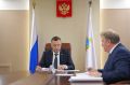 Губернатор Роман Бусаргин встретился с главой Калининского района Валерием Лазаревым