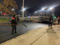 На дублере улицы 30 лет Победы начались работы по укладке асфальта