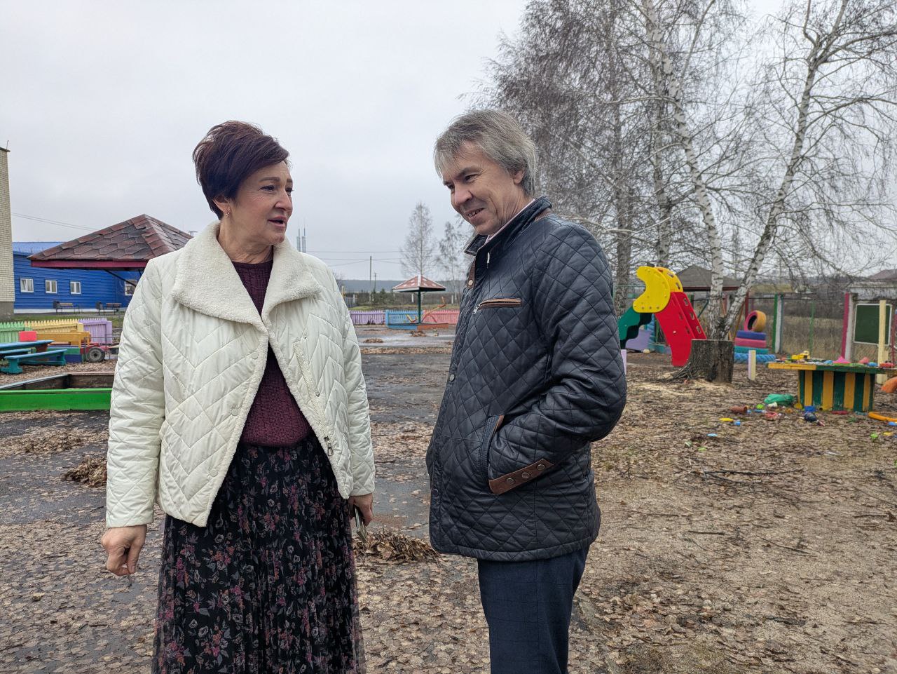 Большой ремонт территории школы N2 Новых Бурас