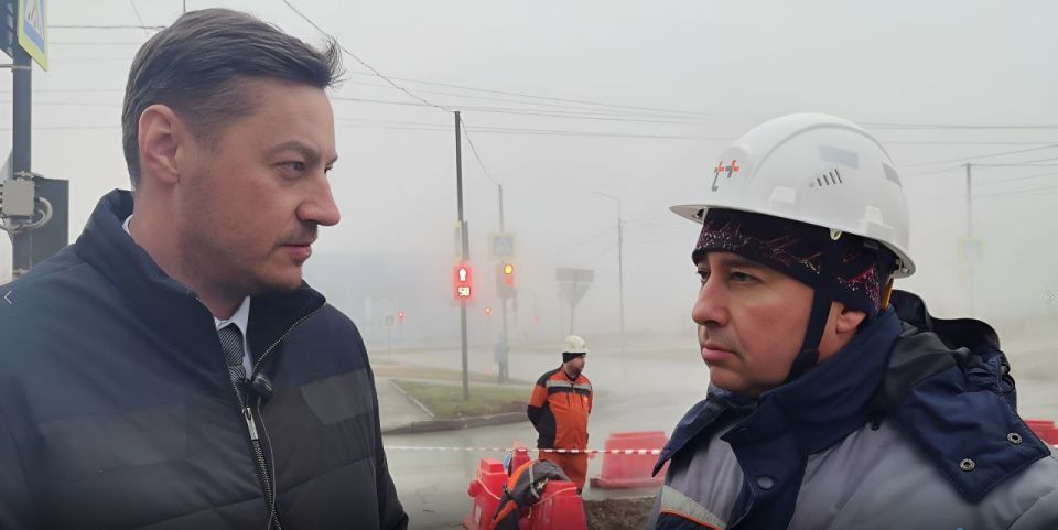 Продолжаются аварийно восстановительные работы на сетях ПАО «Т Плюс» в мкр