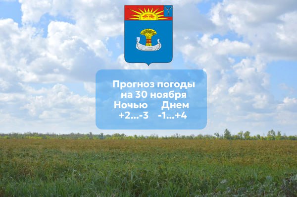 Прогноз погоды на 30 ноября 2025 года