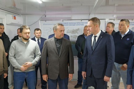 Во время визита в Саратовскую область Министр транспорта РФ Андрей Никитин обсудил реализацю проекта строительства Южного обхода Саратова и нового мостового перехода через Волгу