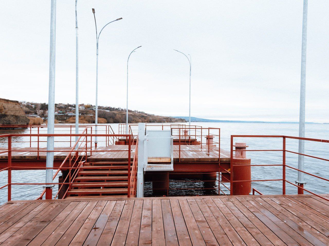 В Синеньких закончили работы на причале В Синеньких закончили работы на причале