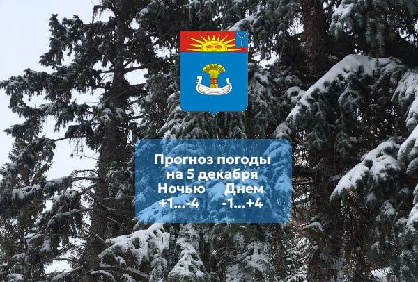 Прогноз погоды на 5 декабря 2025 года