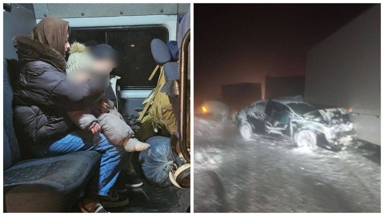 Сегодня массовое ДТП у села Маянга заблокировало трассу Маркс-Балаково