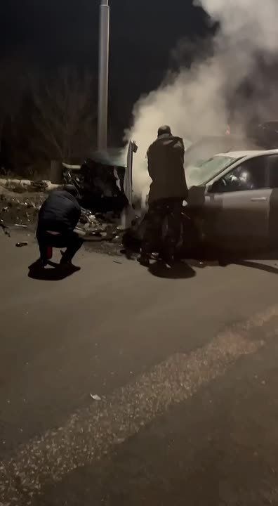 Между Юбилейным и Солнечным вчера вечером произошло ДТП, пишет очевидец