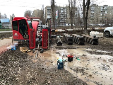 В рамках производственной программы предприятия проведён капитальный ремонт сооружений канализационных сетей на участке по пр. Строителей — от ул. Полтавской до ул. Ломоносова