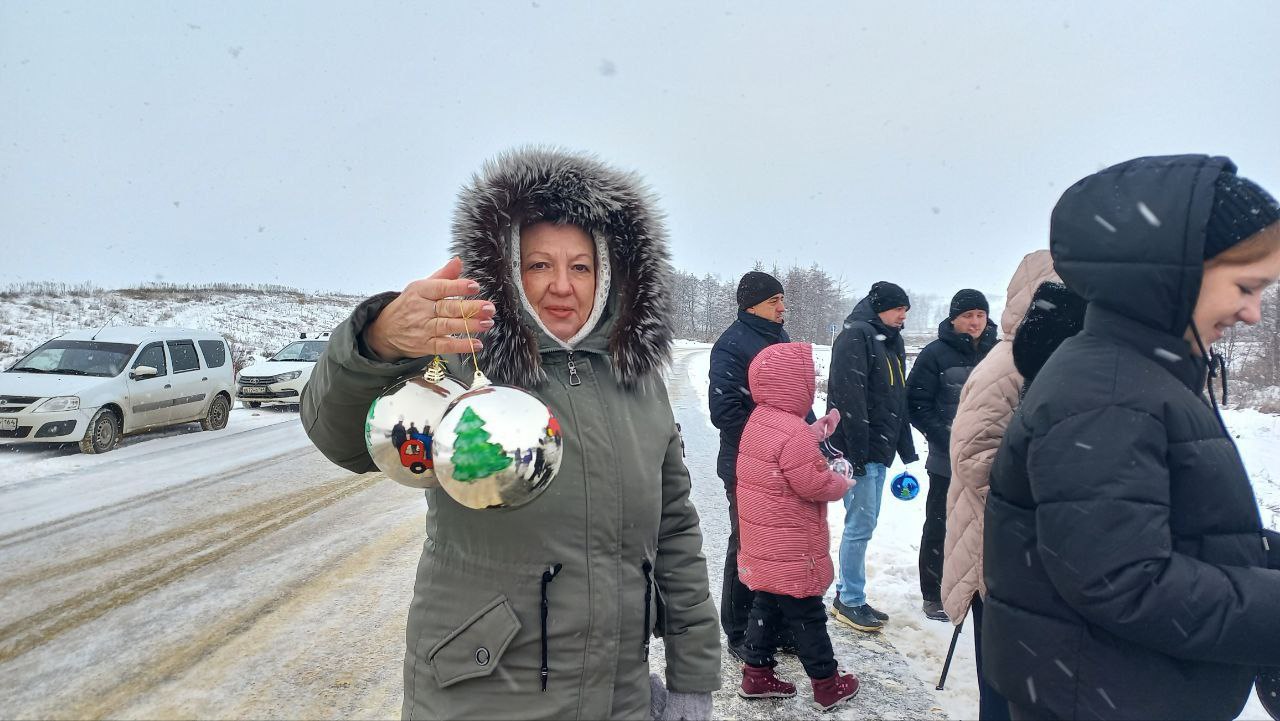 Горожане украсили одинокую сосну на "самой новогодней дороге" Горожане украсили одинокую сосну на "самой новогодней дороге"