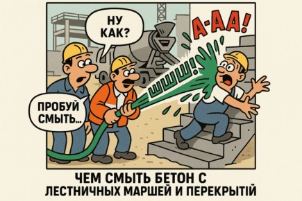 Как удалить бетон с лестниц и перекрытий