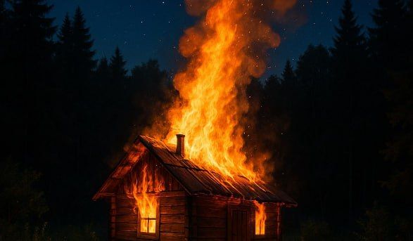 В Петровском районе при пожаре погиб пенсионер