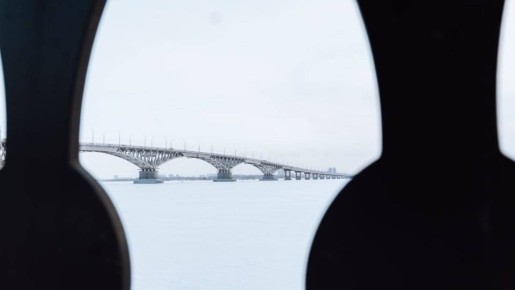 Прогулка по заснеженному Саратову