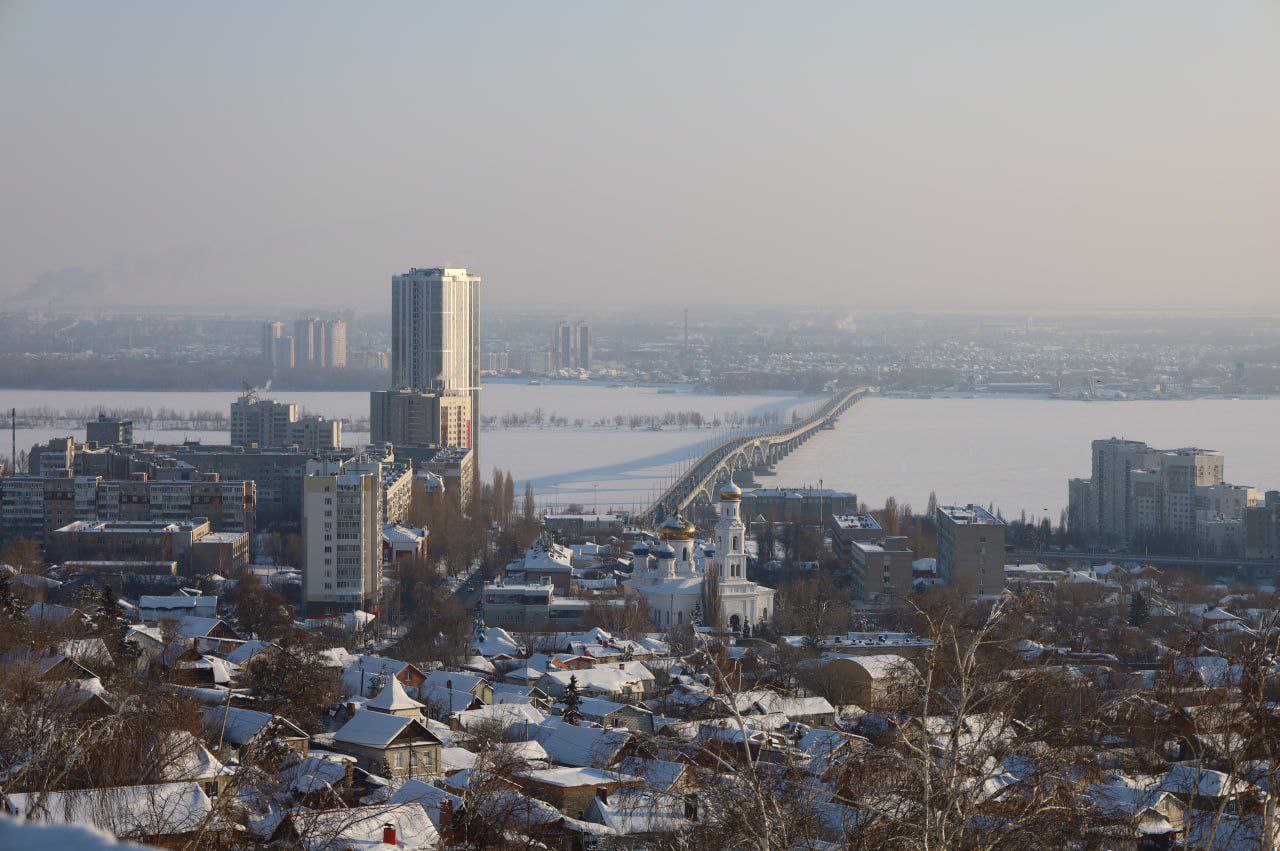 Морозный день в Саратове