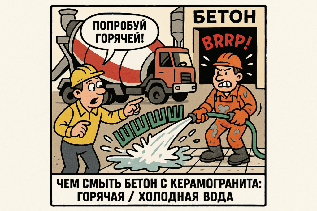 Как правильно удалить бетон с керамогранита: проверенные методы