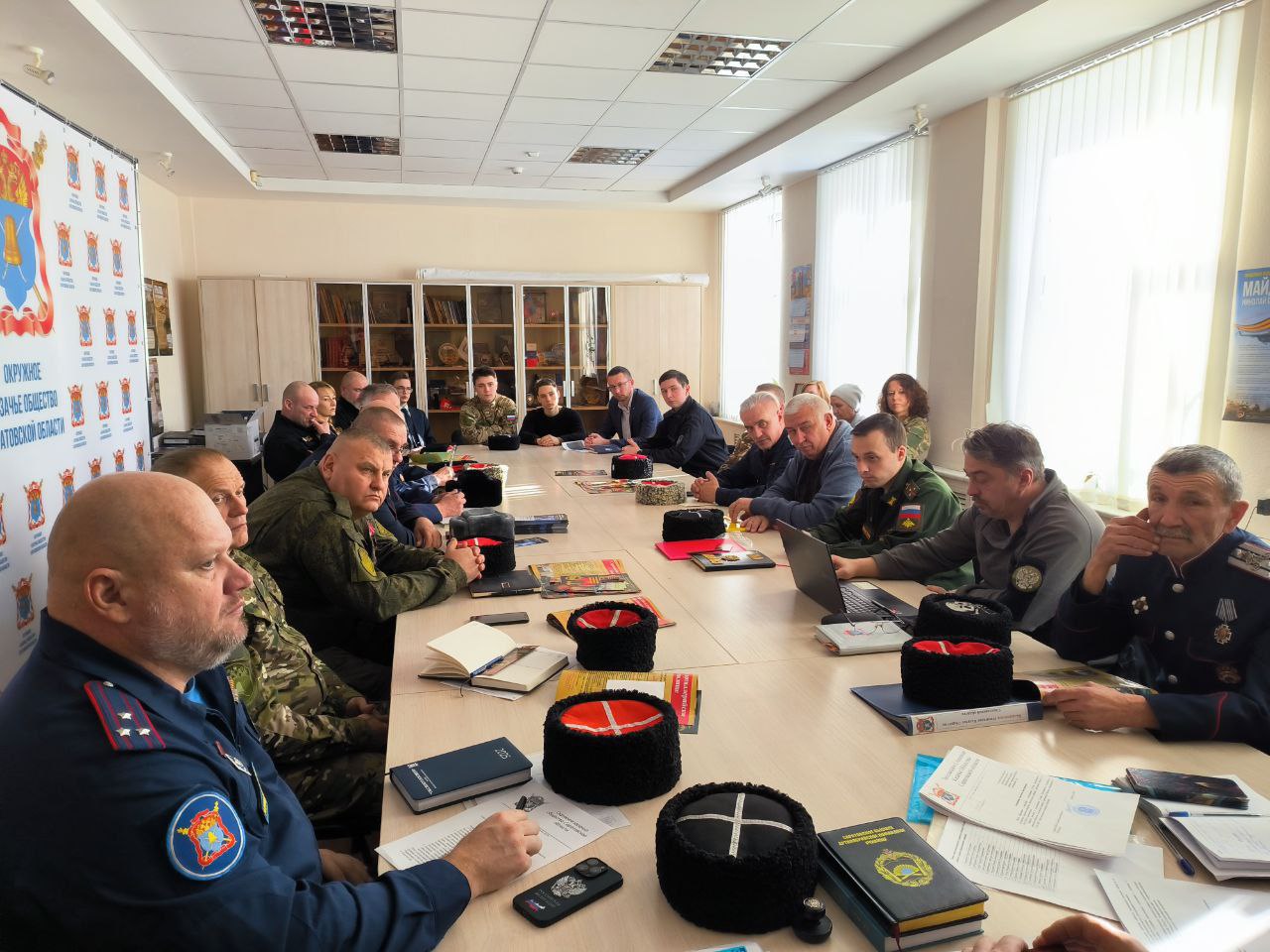 Члены Окружного казачьего общества области подвели итоги работы в 2025 году Члены Окружного казачьего общества области подвели итоги работы в 2025 году