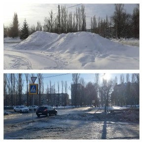 В Балаково прошел рейд по выявлению несанкционированных свалок снега