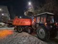 В течение ночи коммунальные службы Саратова проводили работы по уборке снега