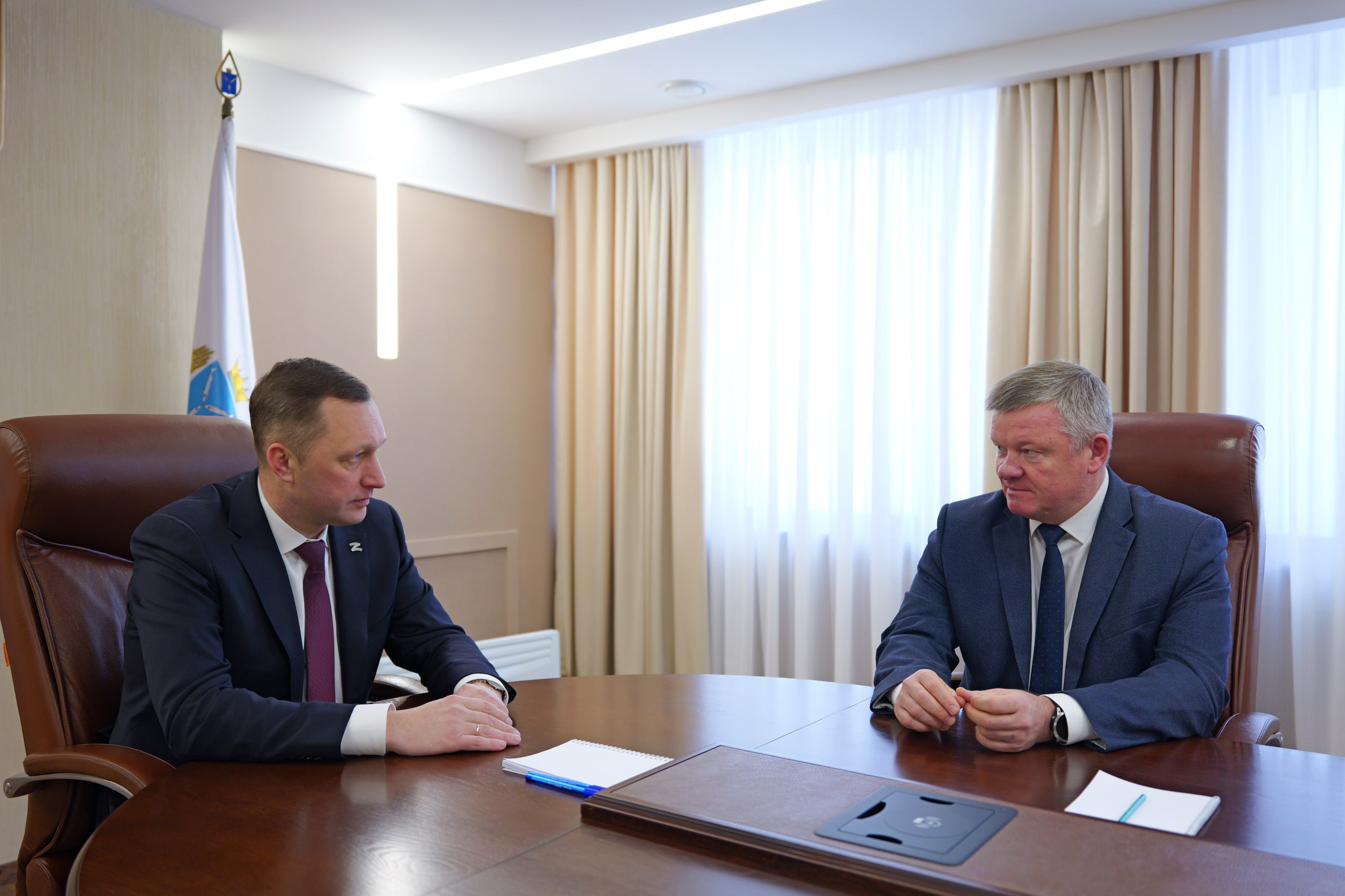 Роман Бусаргин: Встретился с мэром Саратова Михаилом Александровичем Исаевым