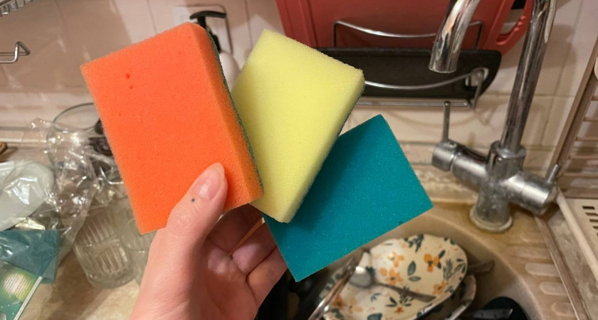Цвет губок для мытья посуды: как правит порядок на кухне