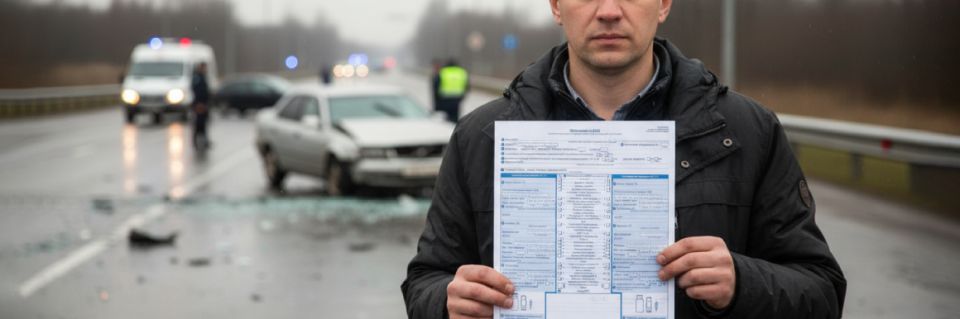 Упрощенная схема: как заполнить европротокол при ДТП