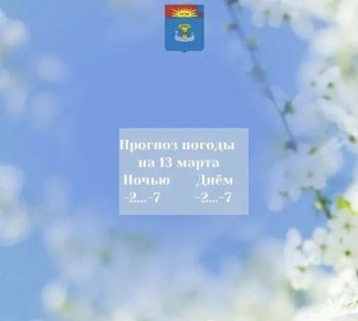 Прогноз погоды на 13 марта 2026 года