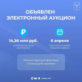 Объявлен электронный аукцион