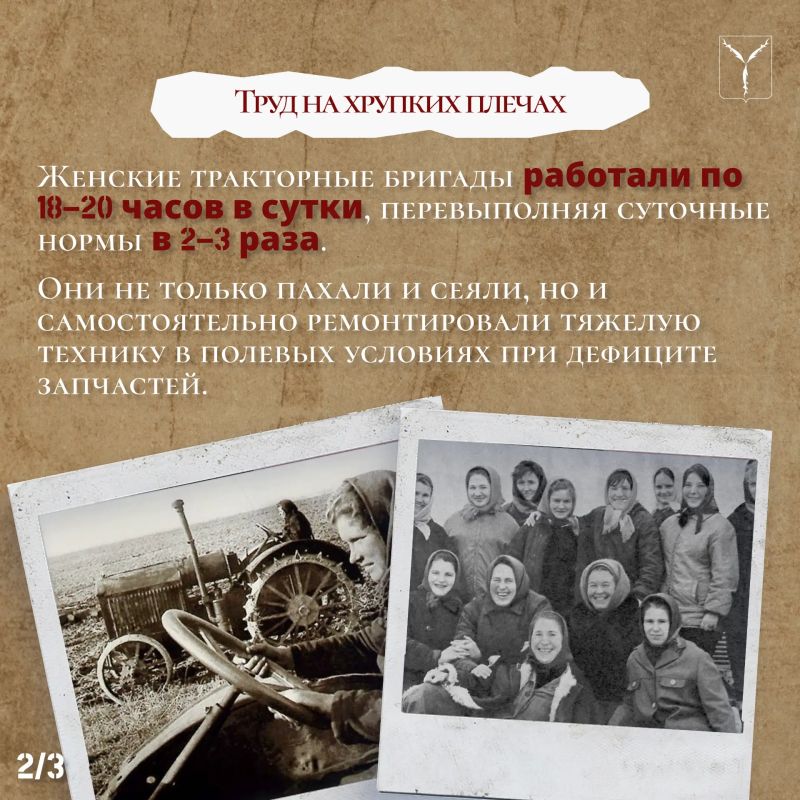 Женщины – надежный тыл и опора Женщины – надежный тыл и опора