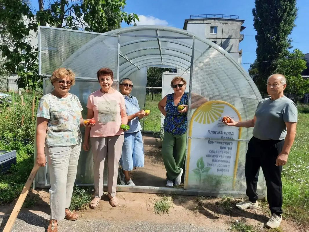 В теплице комплексного центра соцобслуживания Энгельсского района расцветают урожай и хорошее настроение