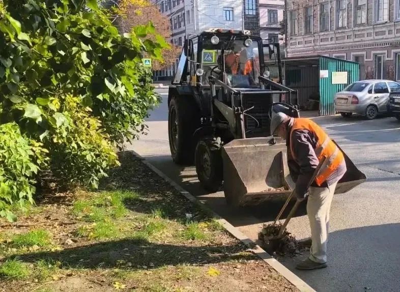 Уборка города. Коммунальные службы осуществляют уборку дорог и тротуаров, мойку и ремонт остановочных павильонов, уход за зелеными зонами, подбор мусора, а также ремонт дорожных знаков и ограждений Уборка города. Коммунальные службы осуществляют уборку дорог и тротуаров, мойку и ремонт остановочных павильонов, уход за зелеными зонами, подбор мусора, а также ремонт дорожных знаков и ограждений