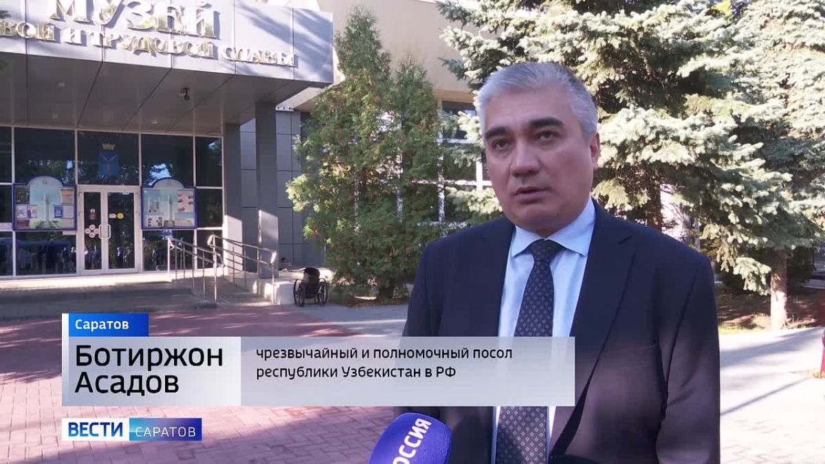 В Саратовскую область прибыла делегация из Узбекистана во главе с Чрезвычайным и Полномочным послом Республики в Российской Федерации Ботиржоном Асадовым