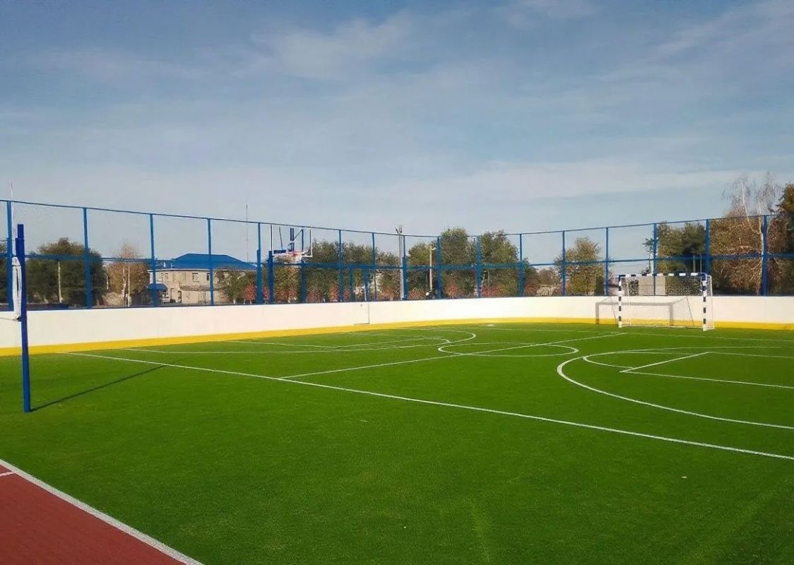 В селе Натальино завершены работы по обустройству спортивной площадки