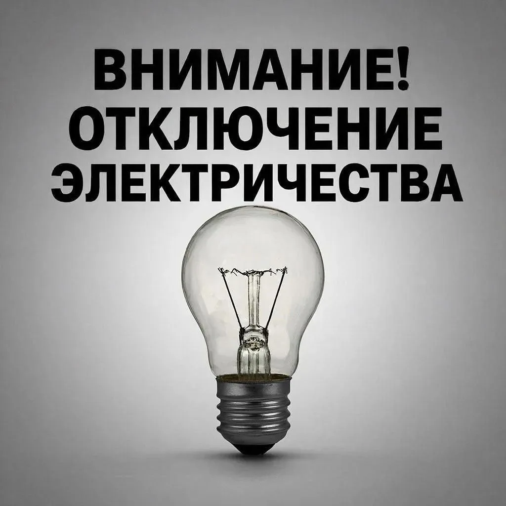 Плановые отключения электроэнергии на 30 октября