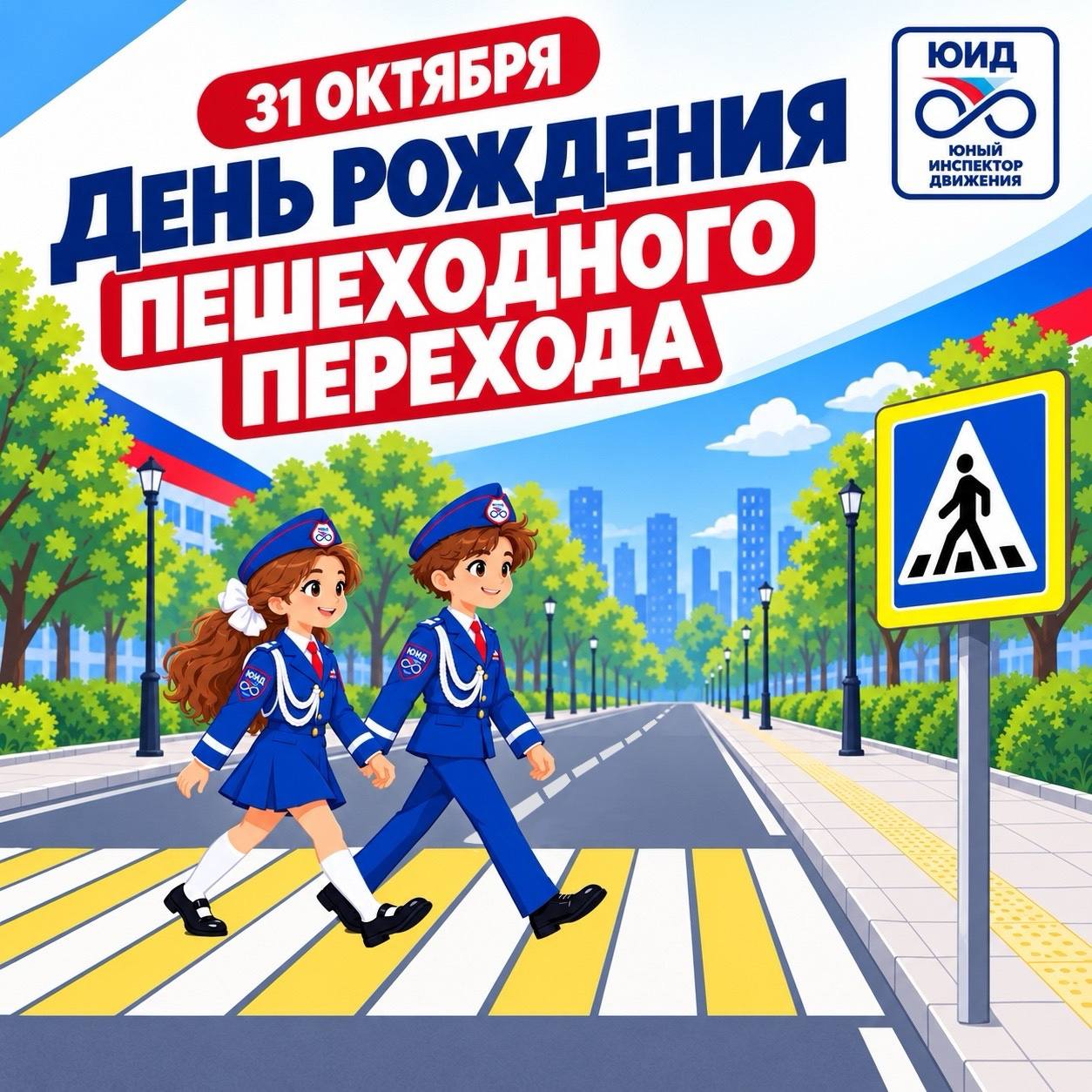 75 лет на страже безопасности! Сегодня День рождения пешеходного перехода!