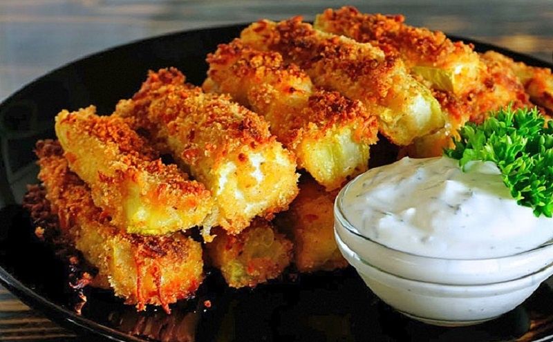Кабачки в панировке: оригинальная закуска без лишнего жира