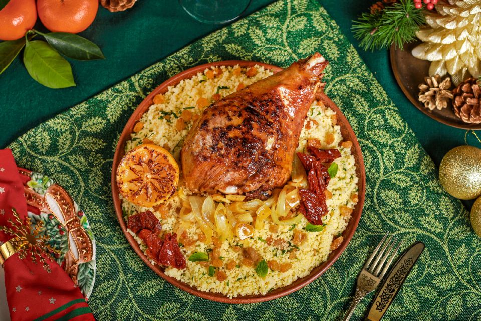 Голень индейки конфи: изысканный рецепт с шафраном и кус-кусом